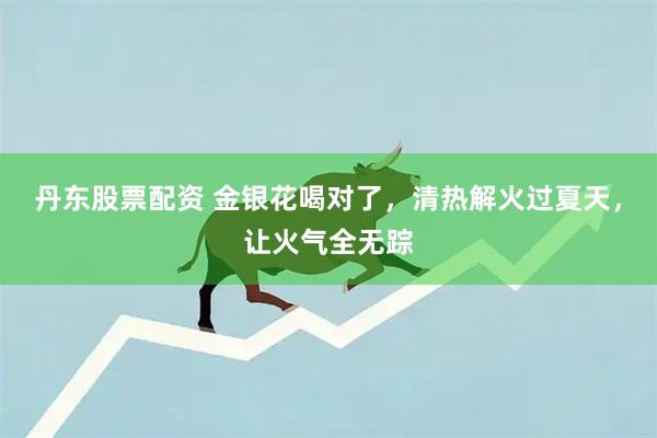 丹东股票配资 金银花喝对了，清热解火过夏天，让火气全无踪